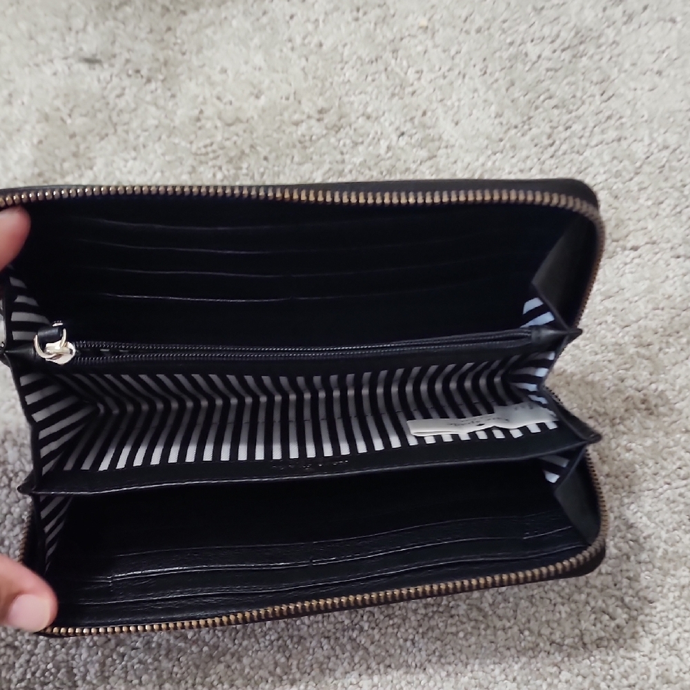 Kate Spade Black Leather Wallet - Picture 3 of 4